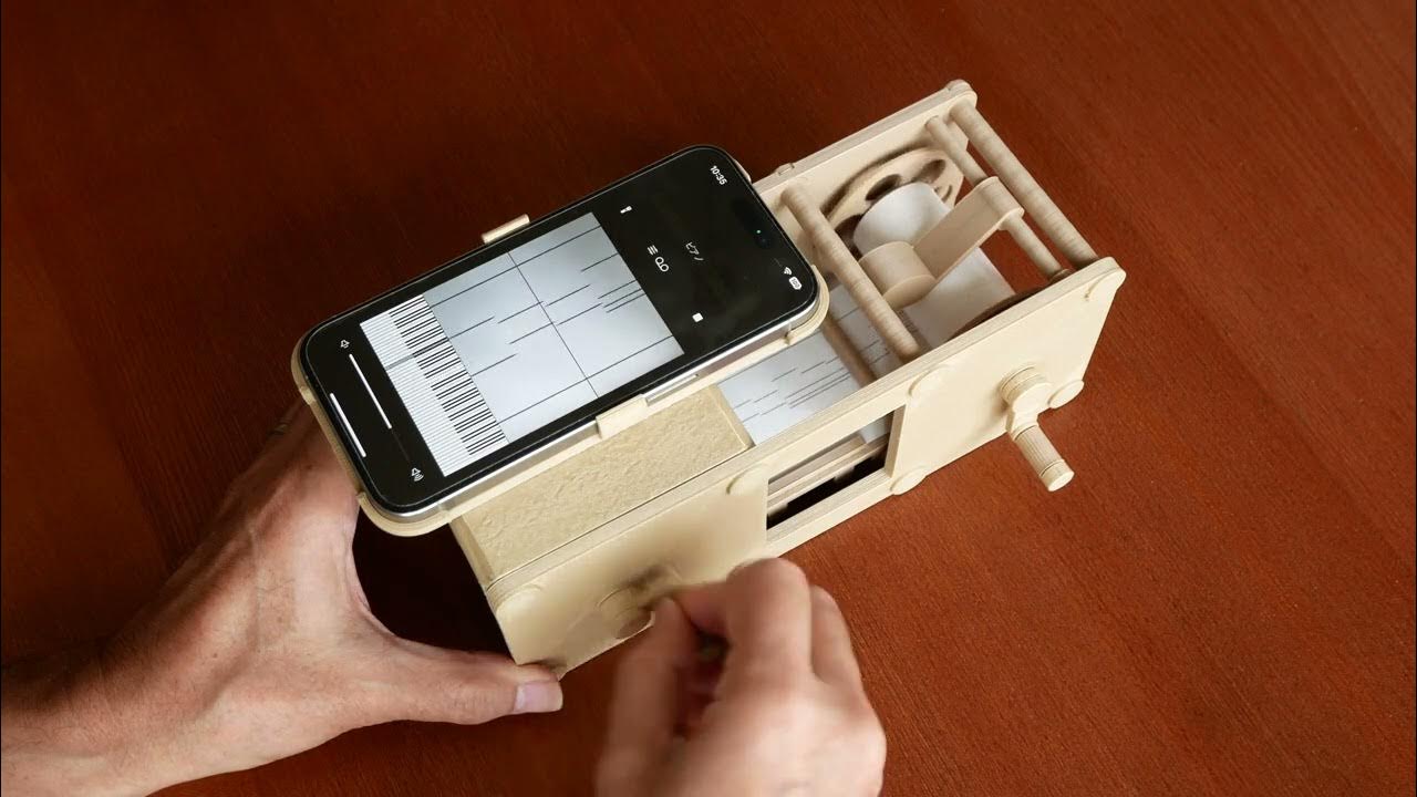 grampy1935's tweet card. 坂本龍一の「energy flow」を自作の「手回し自動演奏ピアノ（Type4）」で演奏してみた。No.284