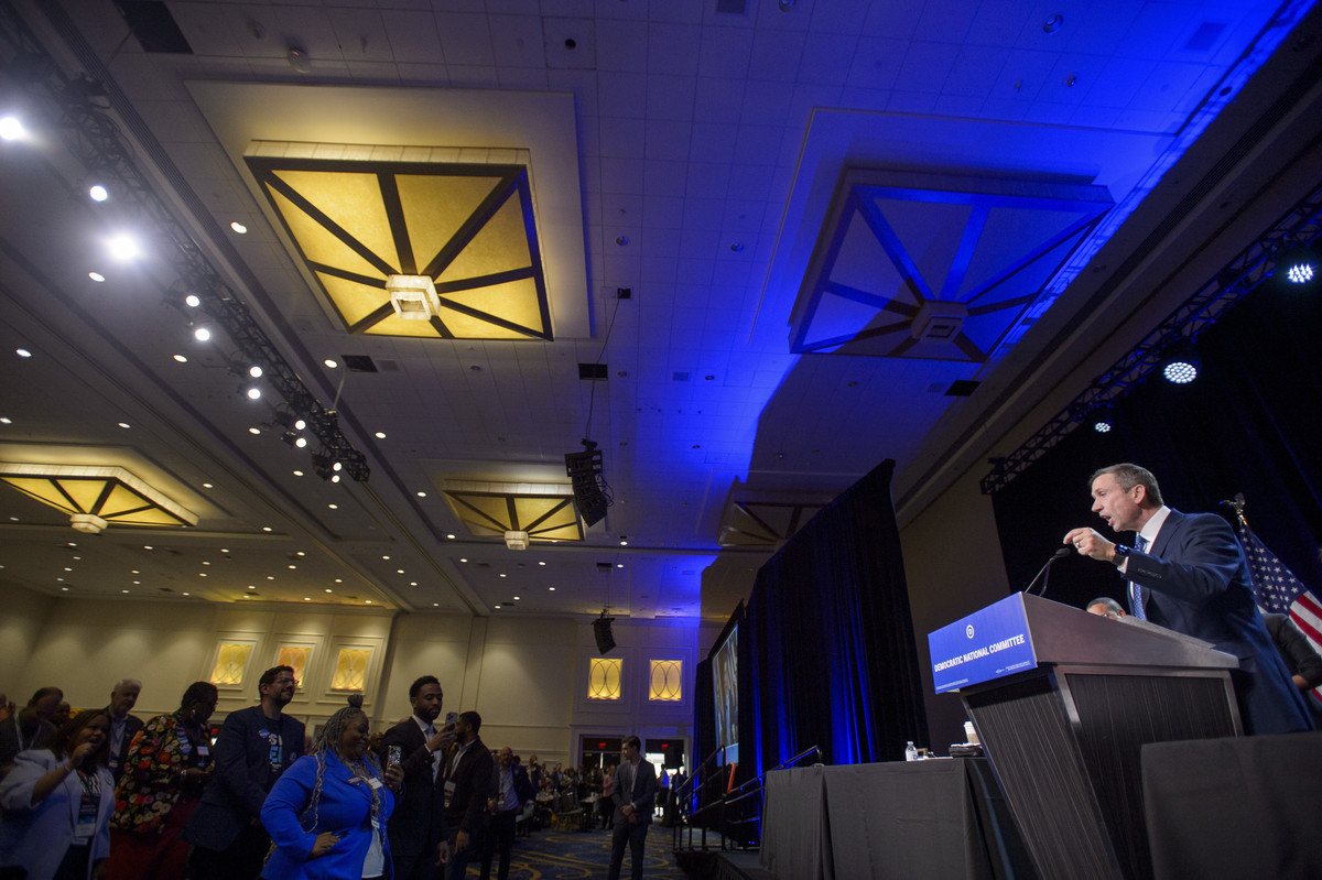 politico's tweet card. The new DNC chair has faced messy drama since stepping into the role in February.