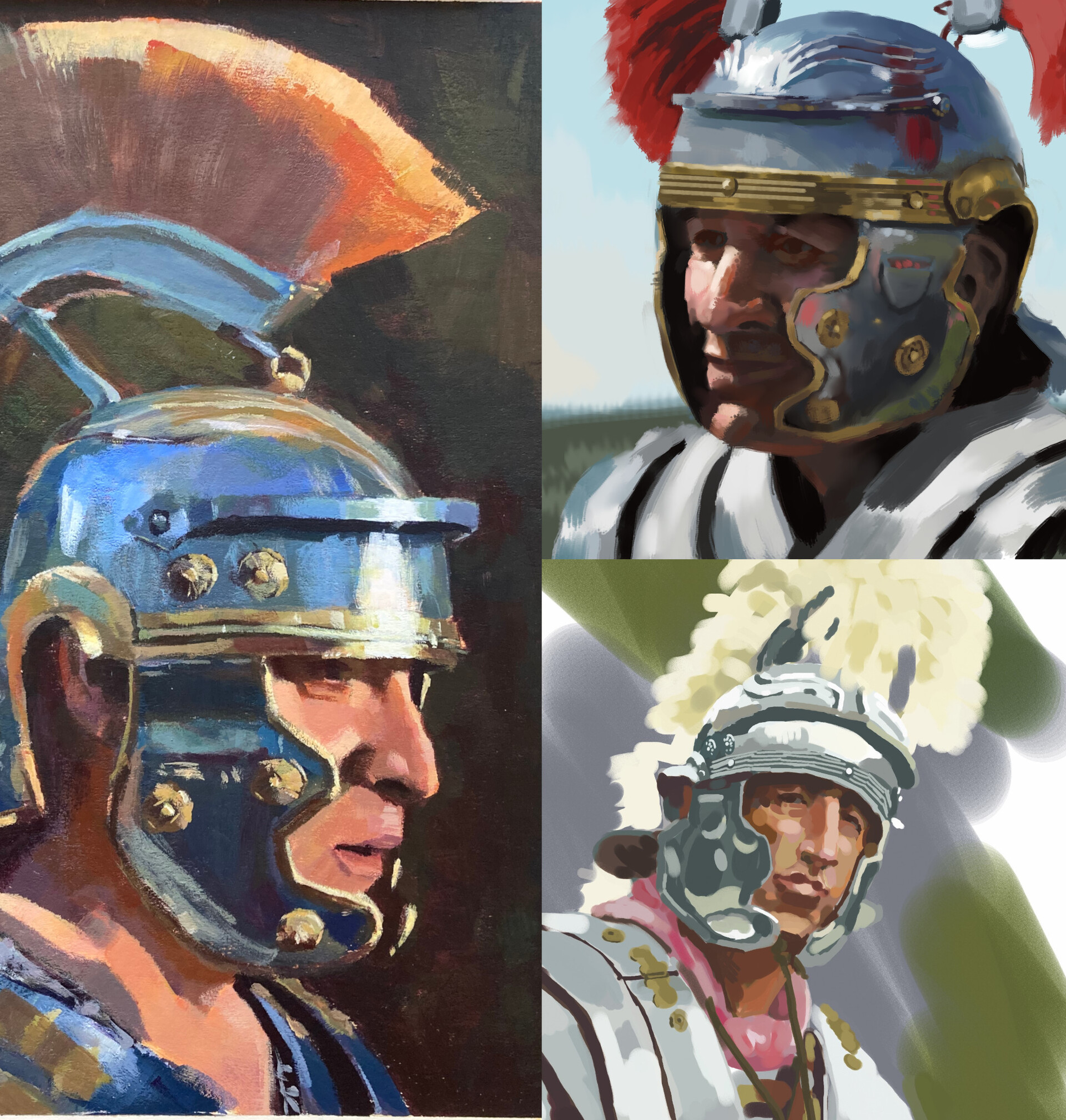 usebrain_exe's tweet card. I did a few color studies of some guys larping as romans from flickr. My teacher challenged me to make a comp of the source in [Ps], but instead i made a color study in Krita. I'm really starting to...