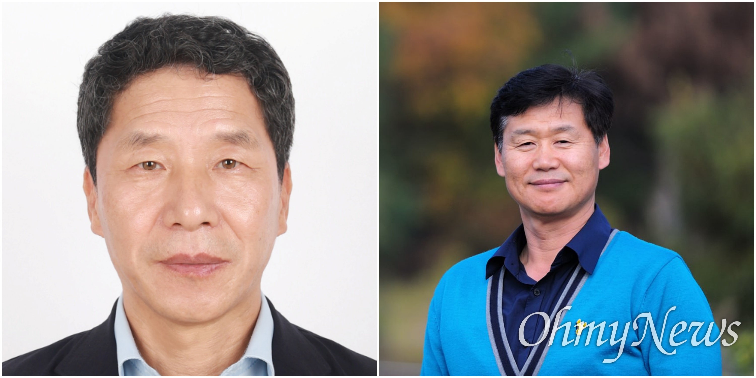 OhmyNews_Korea's tweet card. 내년 전국동시지방선거를 앞두고 경북교육감 선거에서 진보진영 '경북교육희망2026'이 이용기, 김명동 두 명의 후보를 경선 대상자로 확정했다. 이들은 12월 10일부터 3일간 투표를 통해 단일후보를 결정할 예정이다. 이용기 후보는 9시 등교, 교육자치 실현 등을, 김명동 후보는 행복한 학교, 오로지 수업에 전념하는 교사...