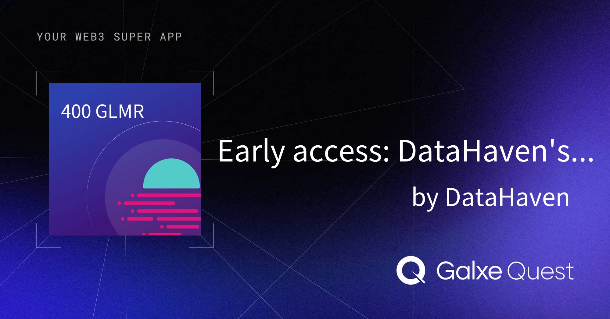 ZHamooleh's tweet card. Join Early access: DataHaven's Summon the Moose by DataHaven on Galxe. Earn rewards to enhance your web3 presence and reputation.