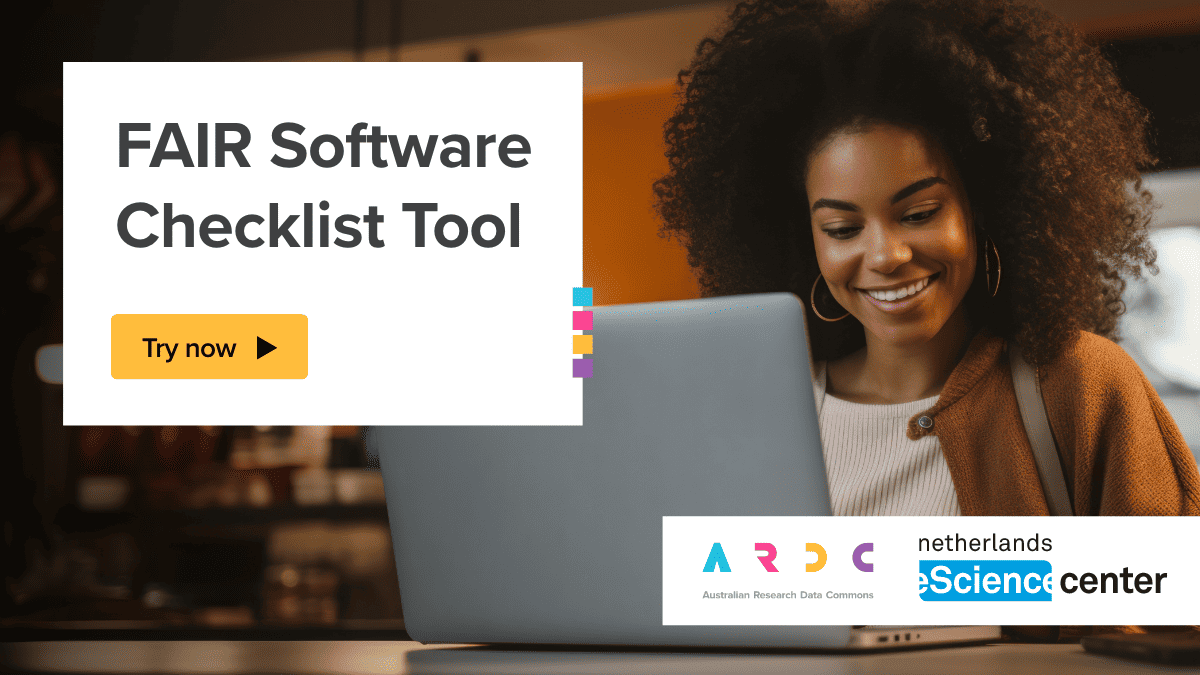 ARDC_AU's tweet card. Developed by the Netherlands eScience Center and the ARDC, the FAIR Software Checklist can be used to assess your how your software is aligned with the principles of findability, accessibility,...