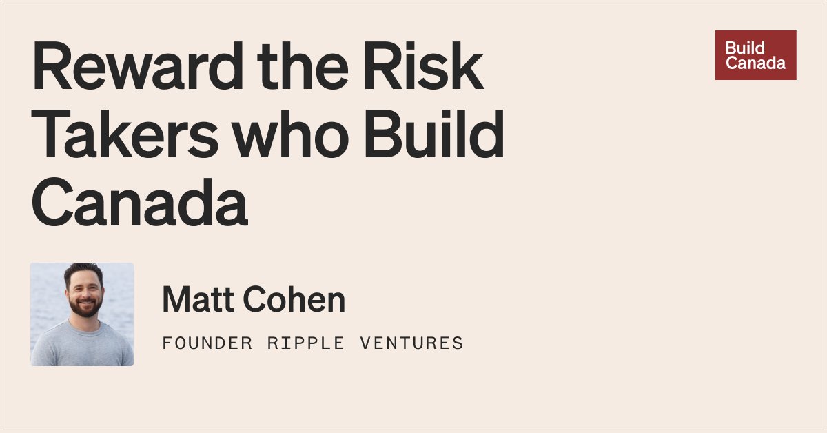 MikeMcDerment's tweet card. Canada's outdated capital gains policies are driving entrepreneurs and investors away. We need competitive tax reform to keep talent and investment here.