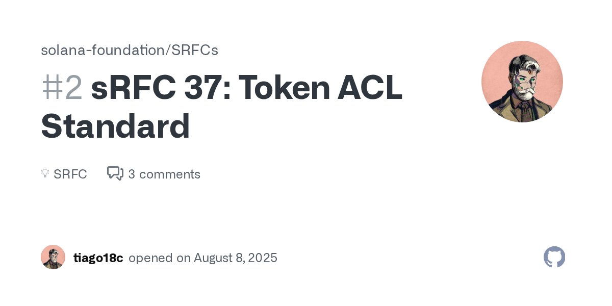 solana_devs's tweet card. Summary This proposal aims to introduce a novel mechanism of permissioned tokens without the drawbacks of the existing solutions. By following this specification, issuers can create permissioned to...