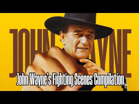 FMEClassics's tweet card. John Wayne Fighting Scenes | Classic Western Fights Compilation