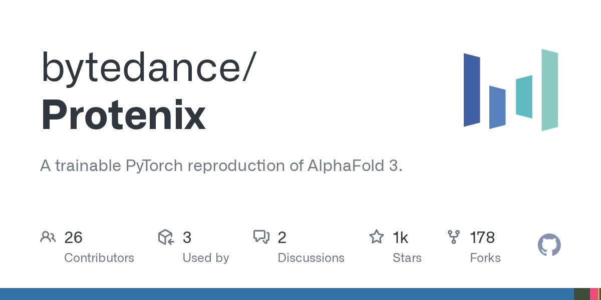 LeoTZ03's tweet card. A trainable PyTorch reproduction of AlphaFold 3. Contribute to bytedance/Protenix development by creating an account on GitHub.