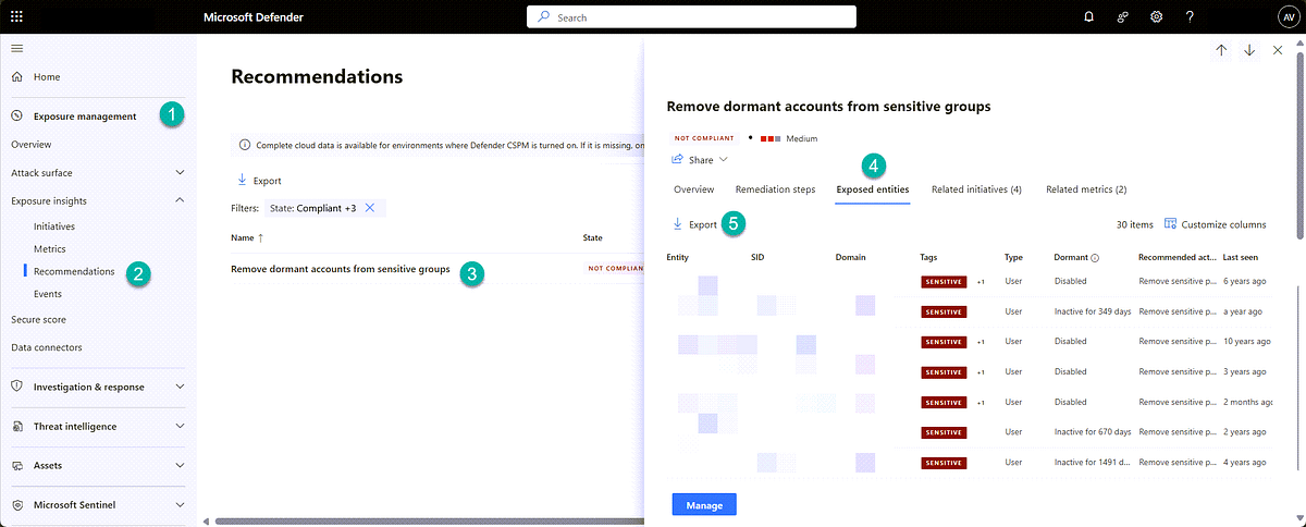 alexverboon's tweet card. Microsoft Defender for Identity identifies users flagged as sensitive and provides additional insights, such as whether these accounts are…