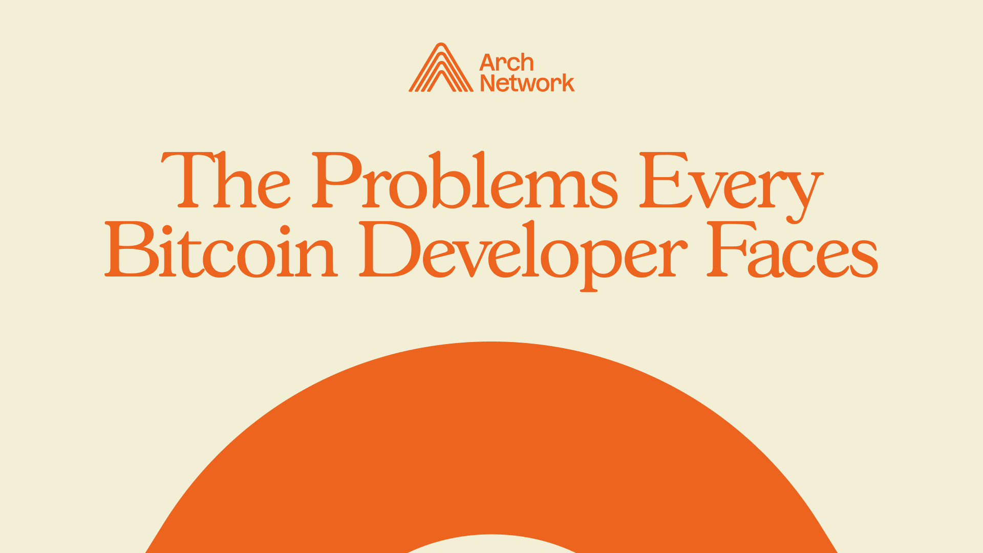 Darkizent's tweet card. This piece is by Amine ElQaraoui, Arch Co-Founder & Chief Technology Officer I started working in Bitcoin with one goal: make life easier for other frustrated developers like me. I had come from the...
