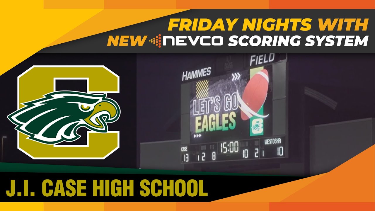 NevcoSports's tweet card. J.I. Case High School Ignites Friday Nights with New Nevco Digital &...