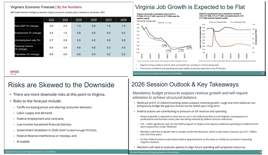bluevirginia's tweet card. On Thursday and Friday (11/20-11/21) in Radford, the Senate Finance & Appropriations Committee held its annual meeting, focused on "Fiscal Issues Facing the Commonwealth. There was a TON of...