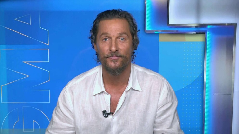 ABC's tweet card. Matthew McConaughey announces the Greenlights Grant Initiative on "GMA."
