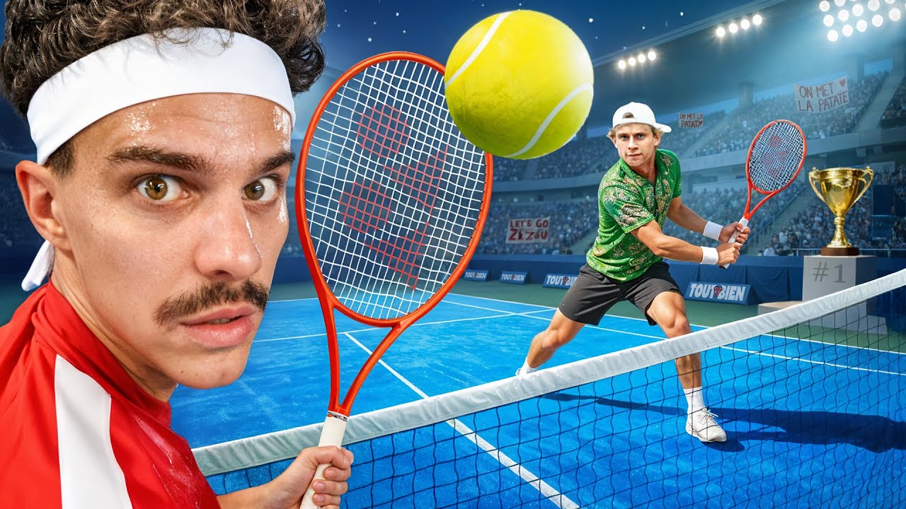 AverageRob's tweet card. Can I Score a Point against a Pro Tennis Player? ft. Zizou Bergs