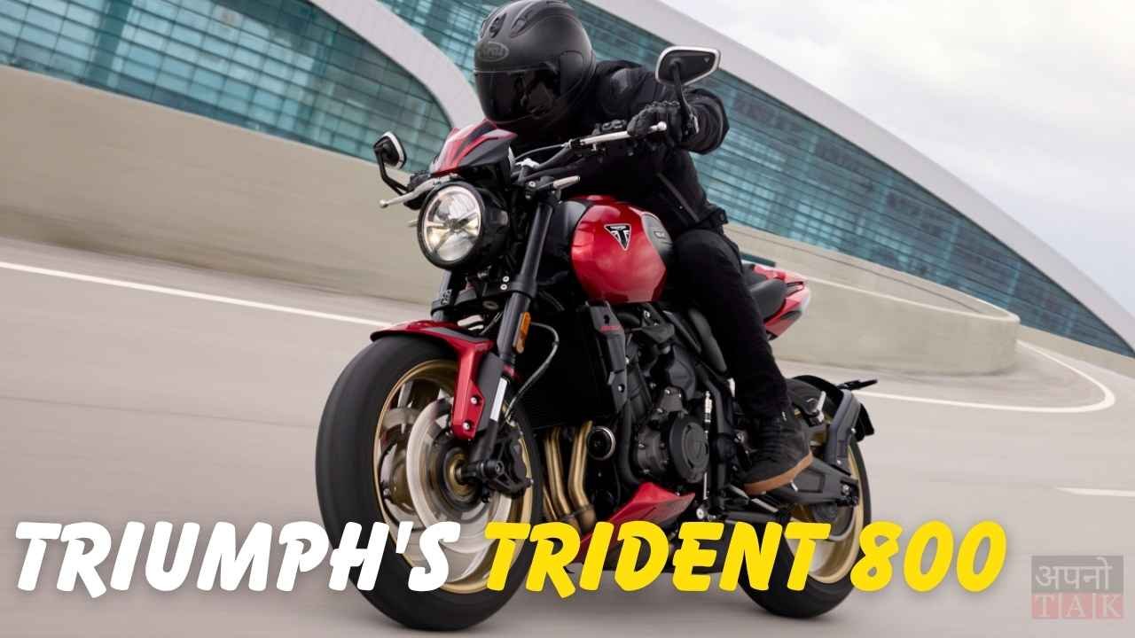 TECHFORU007's tweet card. Triumph has introduced the 2026 Trident 800, a new roadster designed for city riders who want more power and style. It comes with a bigger 798cc triple