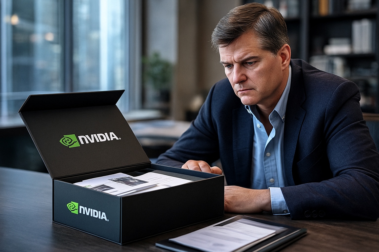 BitFinanzas's tweet card. Michael Burry acumula pérdidas en su apuesta bajista contra Nvidia mientras denuncia prácticas contables y dilución en Big Tech.
