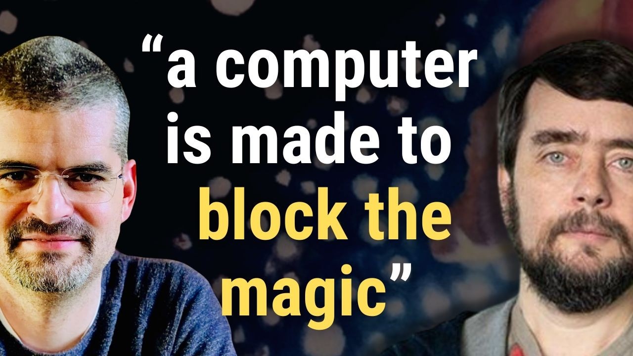 twistopherrobin's tweet card. Michael Levin Bernardo Kastrup debate AI consciousness & ethics