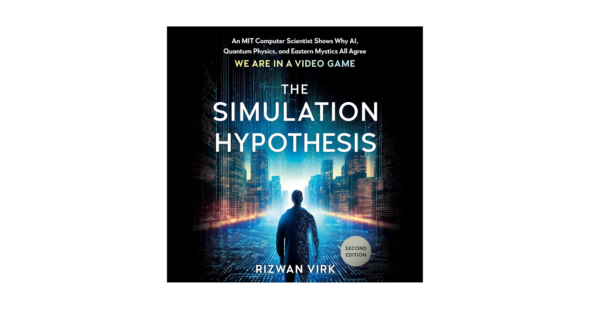 BLESSED_in_Sim's tweet card. Are we living in a simulation? MIT computer scientist Rizwan Virk draws from research and concepts from computer science, artificial intelligence, video games, quantum physics, and ancient mystics to...