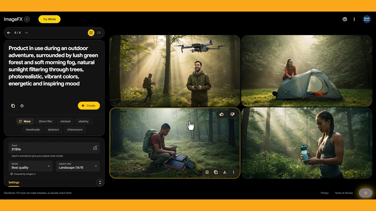 techruzz's tweet card. Best Unlimited AI Image Generator | AI image generator with no limits