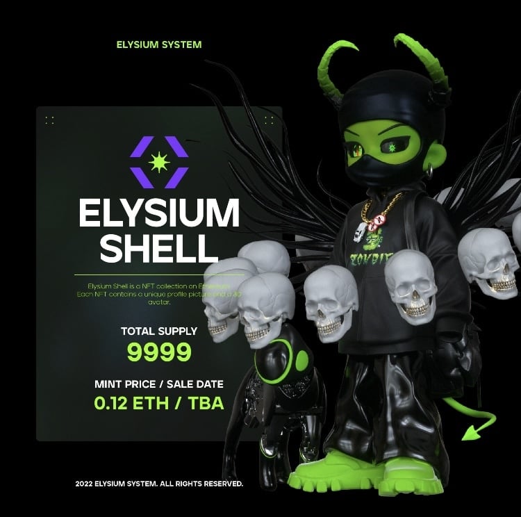 huang_reno's tweet card. 💎💎💎 Elysium 成立於 2021 年九月，由 Patrick Pin、Equinoz、KG Khoo 與一群來自臺灣的 NFT 創作者所組成。三位創辦人匯集各自在 NFT 市場之見聞，結合過去創作經驗，盼能建立「以創作者為核心」的組織，並以發展「跨越虛實世界的品牌」為核心。Elysium 對社群共創高度重視，本次有 28 位來自社群的創作者共同參與設計。未來團隊將整合虛實資源並...