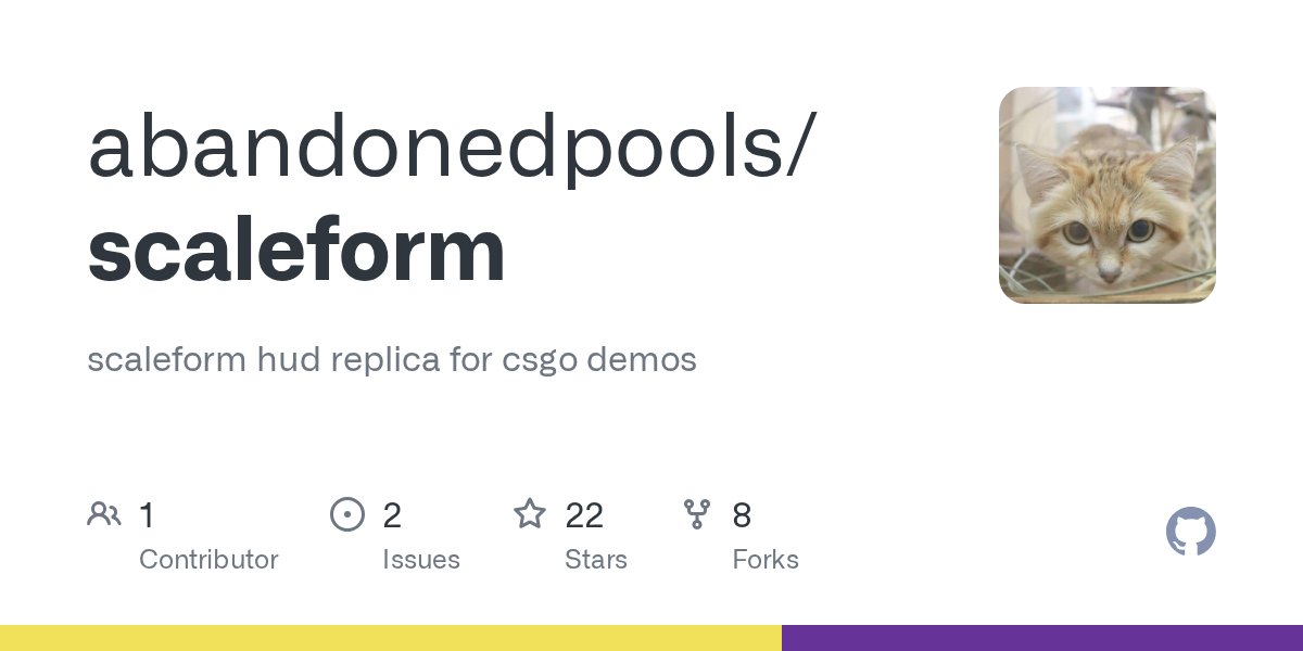 tom_nuke1's tweet card. scaleform hud replica for csgo demos. Contribute to abandonedpools/scaleform development by creating an account on GitHub.