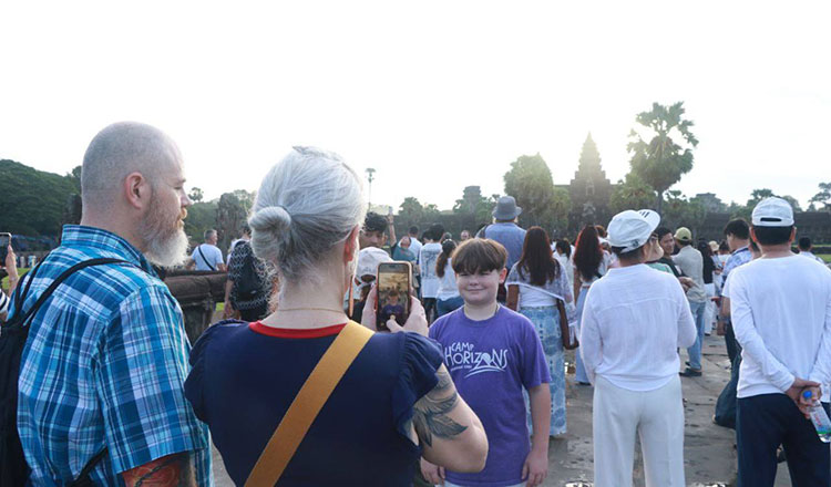 KhmerTimes's tweet card. Cambodia’s famed Angkor Archaeological Park received a total of 705,269 international visitors in the first nine months of 2025, a slight increase of 0.77 percent compared to the same period last...