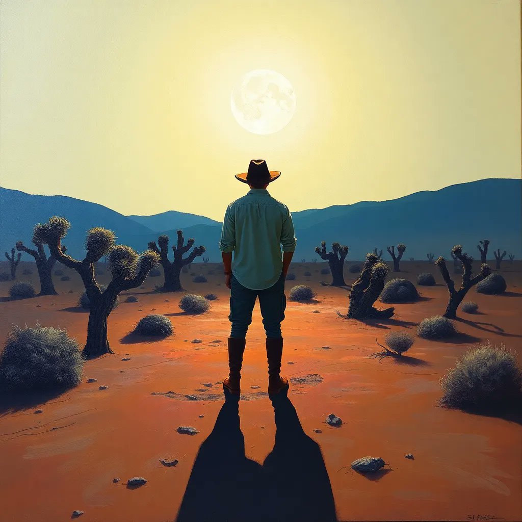 MusicNormie's tweet card. A cowboy singing about his life in the deserts of Texas