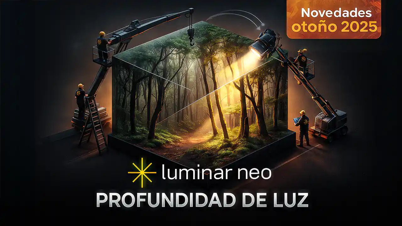 Photoshopeando's tweet card. En este vídeo descubrimos la nueva herramienta Profundidad de luz de Luminar Neo, pensada para reiluminar escenas aprovechando un mapa de profundidad 3D. Además, pruebo la función de restauración de...
