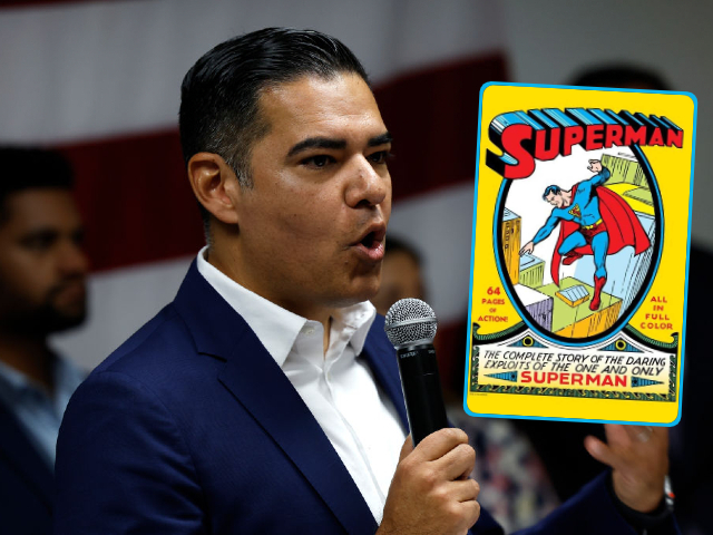 ScriptCards's tweet card. Incoming Congressman Robert Garcia (D-CA) said he would be using a rare "Superman" comic during his swearing-in ceremony.