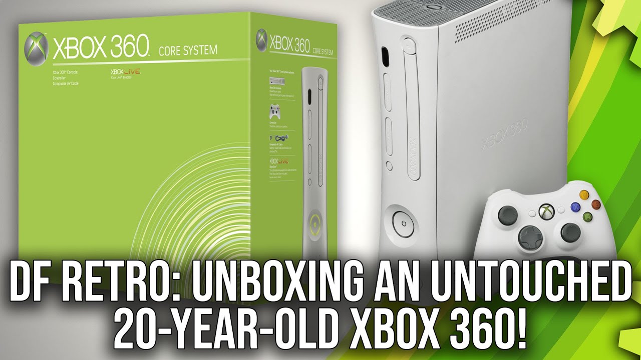 digitalfoundry's tweet card. DF Retro: Xbox 360 20th Anniversary - Unboxing An Untouched Launch...