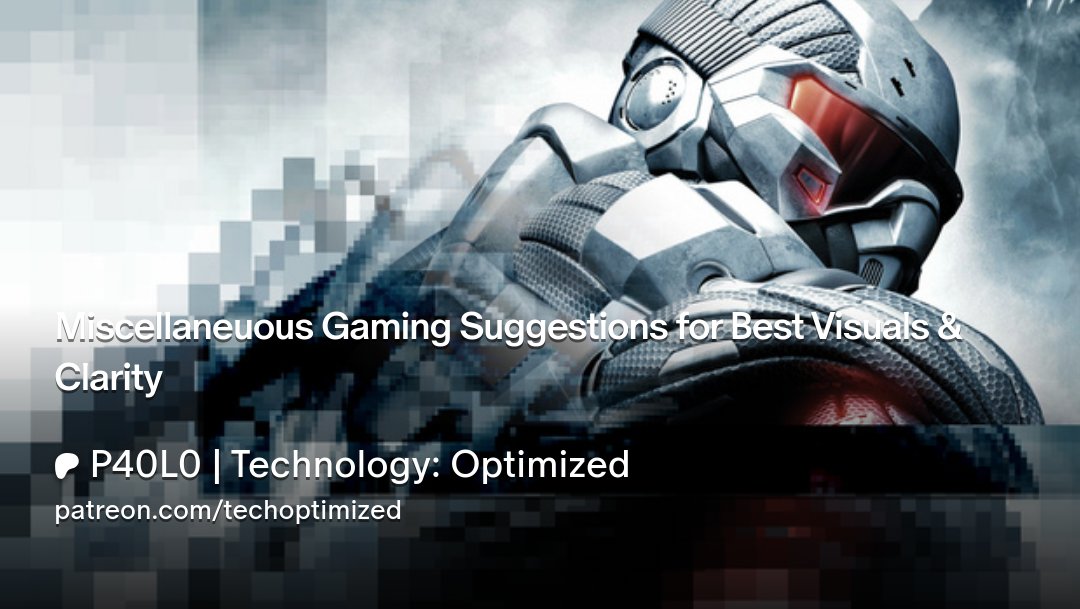 tech_optimized's tweet card. Get more from P40L0 | Technology: Optimized on Patreon