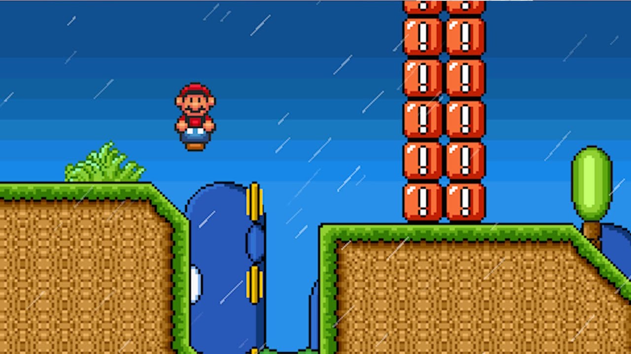 Super_Koopa's tweet card. Super Mario Bros. X (SMBX2) - Custom Level: Pastoral Switches