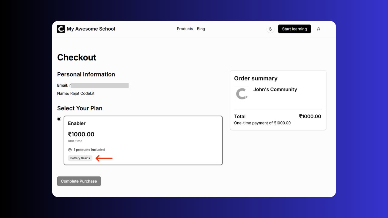CourseLit's tweet card. Sell online courses and digital downloads from your own website