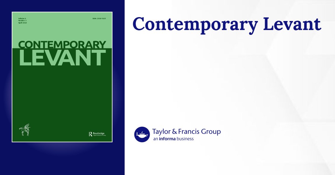 ContempLevant's tweet card. This piece presents an interview conducted by Karène Sanchez Summerer and Sary Zananiri with Salim Tamari and Yair Wallach about the Frank Scholten photographic collection (now available with Creat...