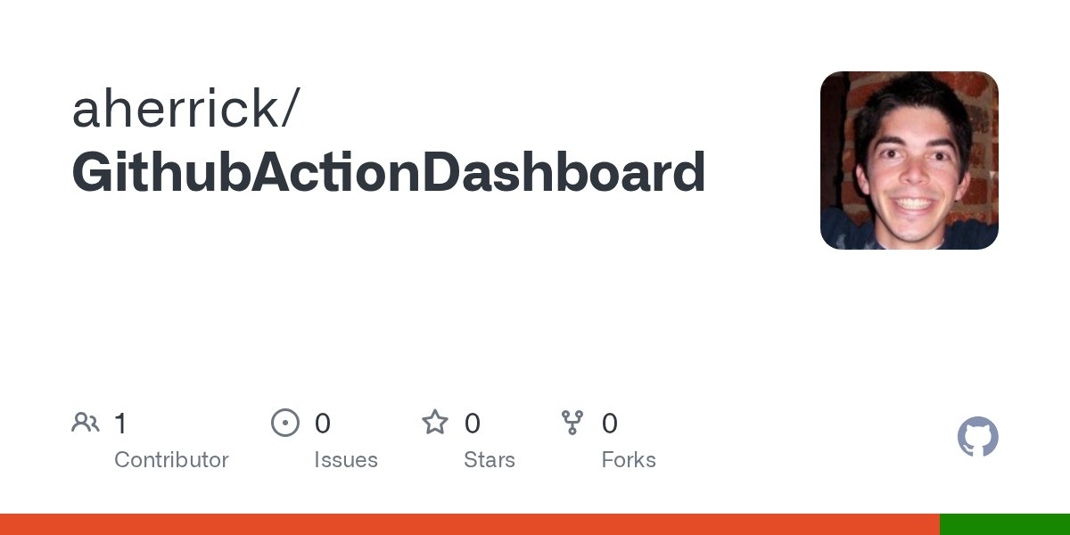 andrew_herrick's tweet card. Contribute to aherrick/GithubActionDashboard development by creating an account on GitHub.