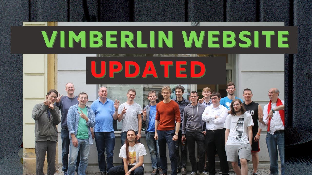 vimberlin's tweet card. Update of the vimberlin homepage