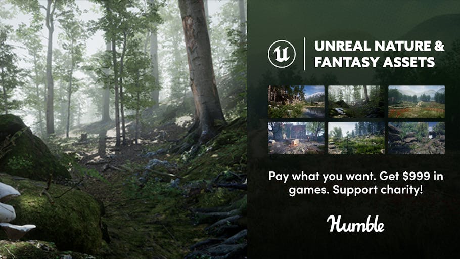 PawelHomenko's tweet card. We’ve teamed up with Nature Manufacture and Infinity PBR for our newest bundle. Get high-quality Unreal Engine environment and creature assets for game development.