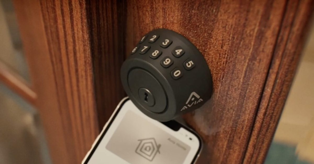 9to5mac's tweet card. Smart, secure, and Apple-friendly: Avia’s Deadbolt+, Solar Pro, and Smart Sash Fastener make home security simple and reliable.