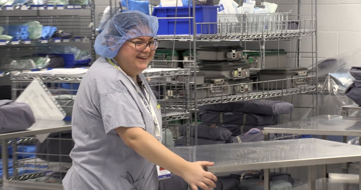 CTVKitchener's tweet card. A program at Cambridge Memorial Hospital is giving high school students with disabilities a chance to learn some new skills before entering the workforce.