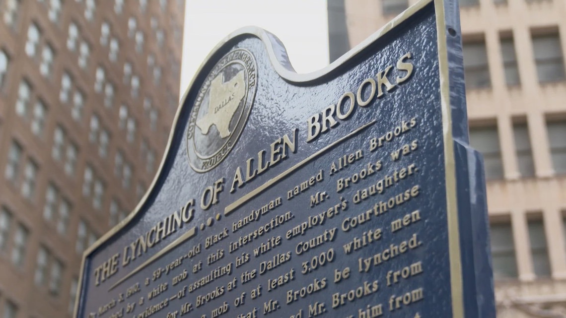 GianlucaJS's tweet card. A historical marker commemorating Allen Brooks' lynching in Dallas was stolen, prompting calls for increased security and plans to reinstall it by Juneteenth.