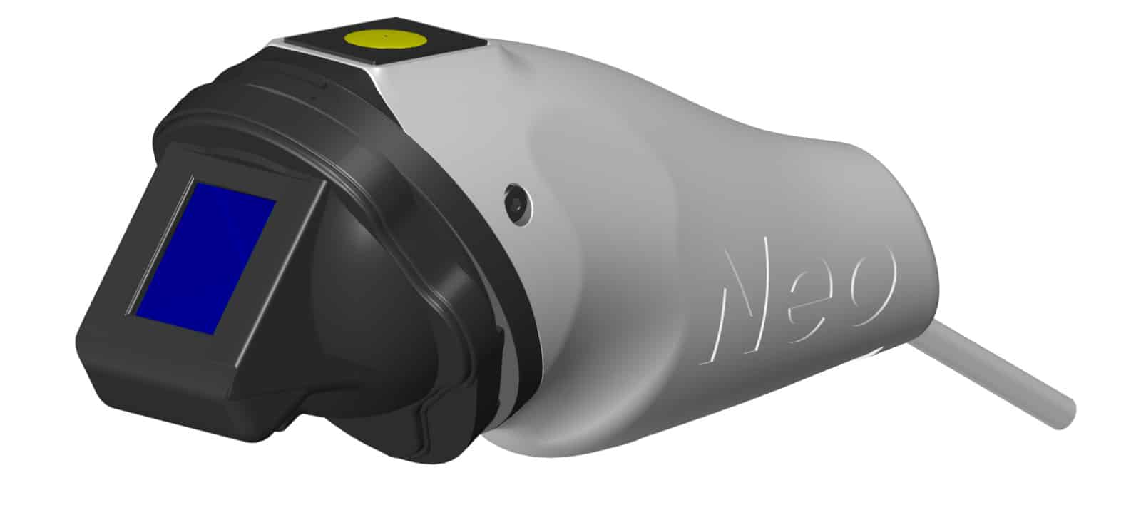 StreamCCTV's tweet card. The aperture has a prism for its portable platen-free fingerprint biometric scanner so that it can be converted to collect traditional contact-based prints.