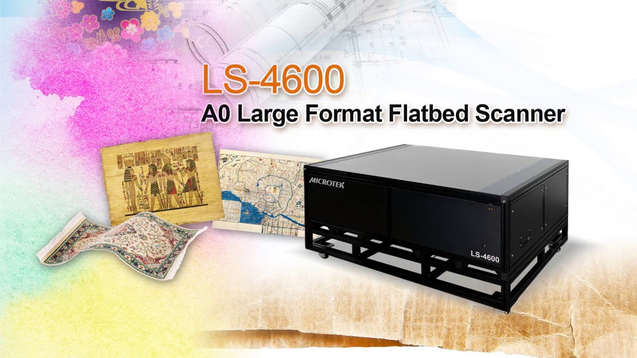 MicrotekScanner's tweet card. Microtek LS-4600 A0 flatbed scanner