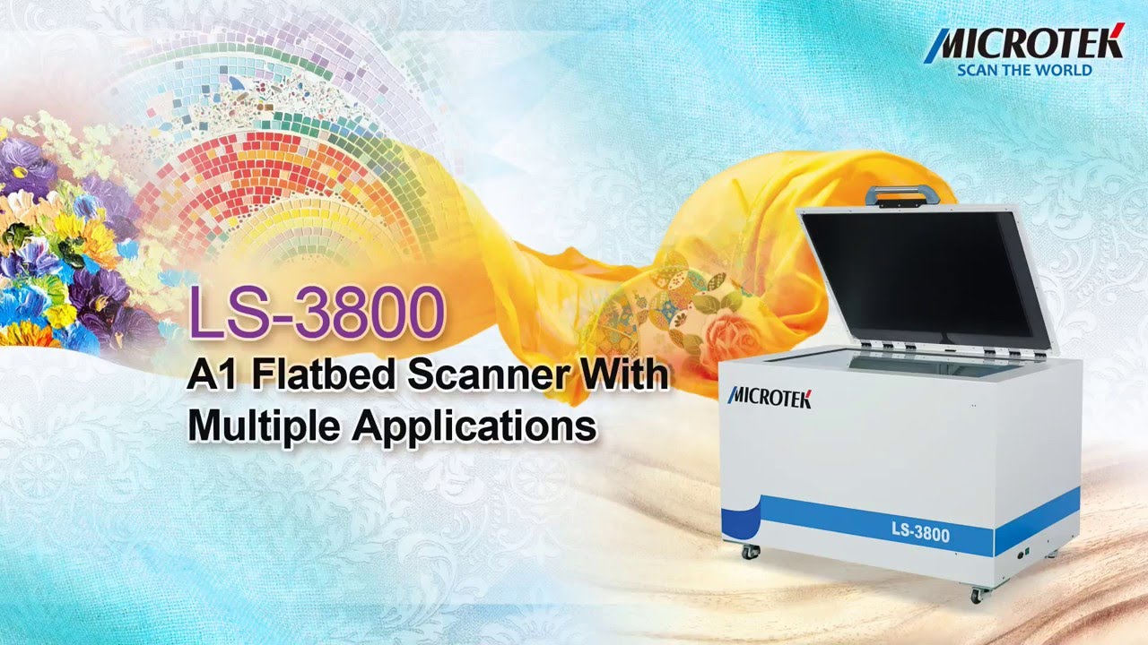 MicrotekScanner's tweet card. Microtek LS-3800 A1 Size Flatbed Scanner Introduction