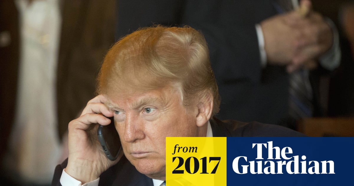 guardian's tweet card. Puzzling tweet by US president leads, naturally, to madness on the internet