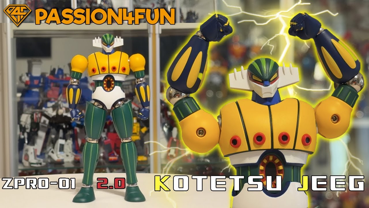 PassionXFun's tweet card. Unboxing ZPRO-01 Kotetsu Jeeg 2.0 (Anime Color)