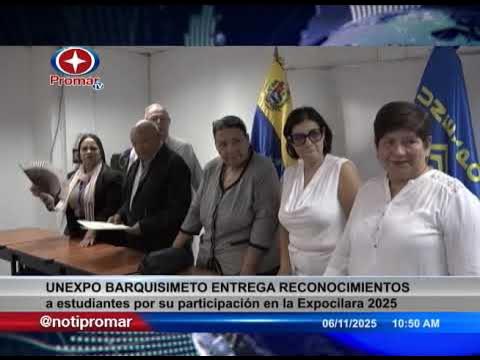 notipromar's tweet card. UNEXPO Barquisimeto entrega reconocimientos a estudiantes por su...