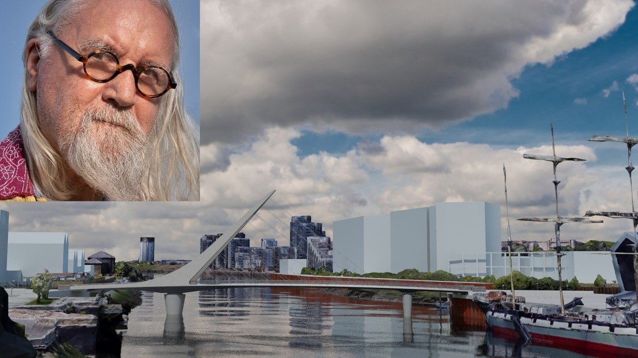 tiggercelt's tweet card. Glasgow City Council - Name the proposed Partick/Govan footbridge after Billy Connolly