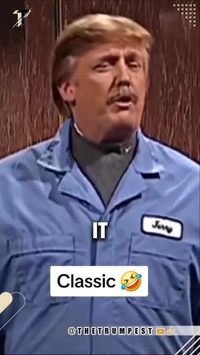 Patricksr77gray's tweet card. Trump making fun of himself. Classic 😂