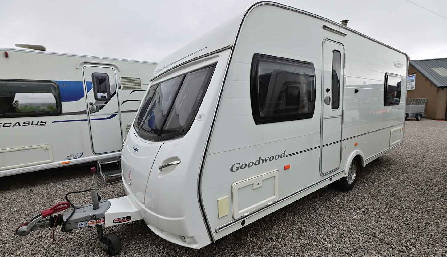 pcaravan's tweet card. A 2011 Lunar Goodwood is a neat dealer special with four berths that provides plenty of appeal, says Andrew Jenkinson.