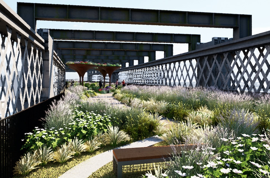 ILoveMCR's tweet card. Manchester's beloved Castlefield Viaduct looks set to double in length after receiving £2.5m of funding