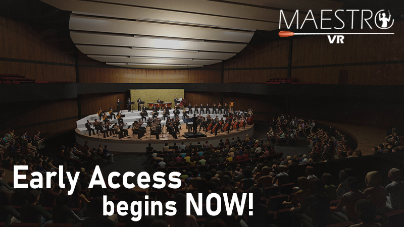 Maestro_VR_'s tweet card. Maestro VR is an educational rhythmic video game exclusive for virtual reality, which aims to simulate the experience of conducting an orchestra using realistic technical patterns that will help...