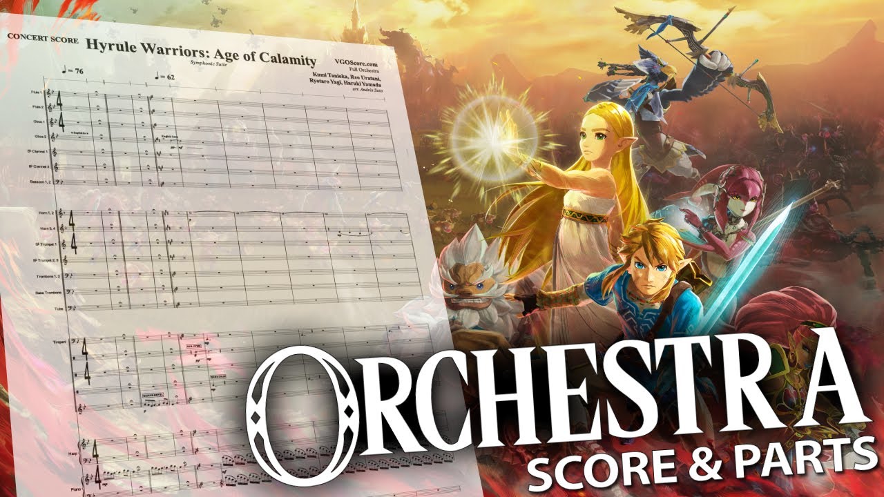 VGOScore's tweet card. Hyrule Warriors: Age of Calamity Symphonic Suite | Orchestral Cover